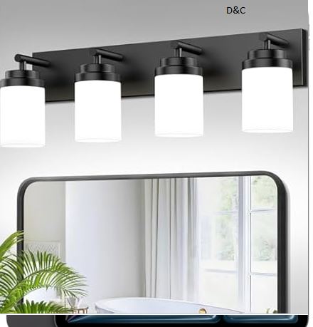 Modern LED 4-Light Bathroom Light Fixture