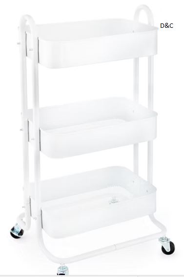 Home Expressions 3 Tier Rolling Shelf Cart