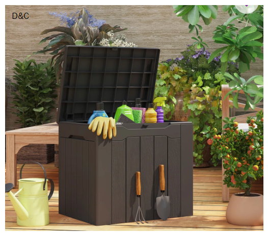 32 Gallons Lockable Resin Deck Box