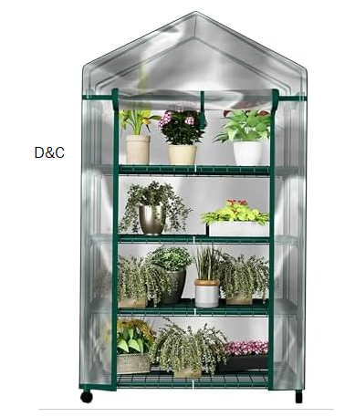 Home-Complete 4 Tier Mini Greenhouse