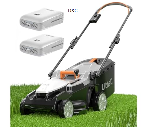 Litheli 40V (2 x 20V) 16″ Electric Lawn Mower Cordless