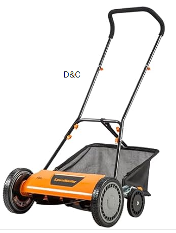 LawnMaster LMRM1801 Push Reel Lawn Mower 18-Inch 5-Blade