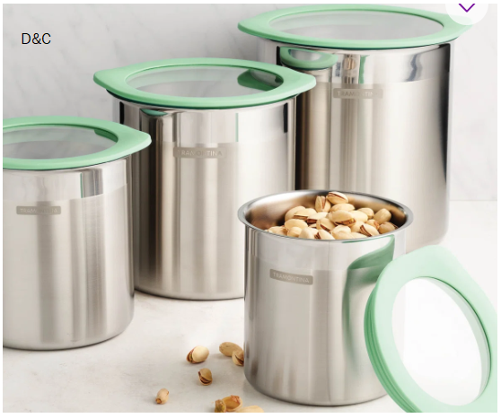 4 Piece Kitchen Canister Set