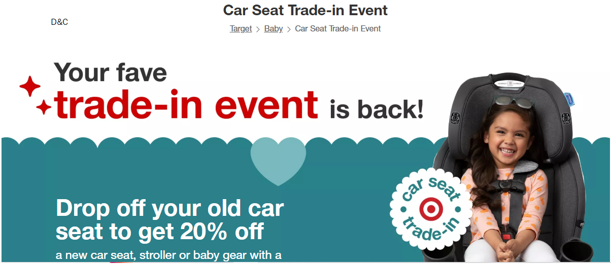 Target Car Seat Trade-in Event