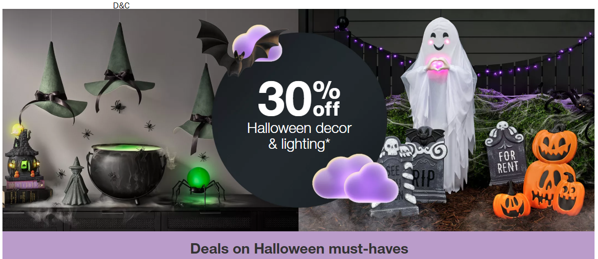 Target 30% Halloween items