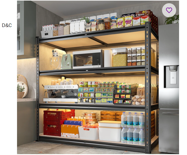 20″D X 40″W Shelving Unit Loads 2000Lbs, Heavy Duty Garage Shelving, Adjustable Metal Storage Shelves