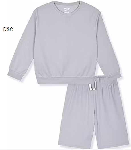 Sleep On It Little & Big Kid Boys Crew Neck Short Sleeve 2-pc. Pajama Sets