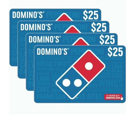 Domino’s $100 Gift Card Multi-Pack 4 x $25