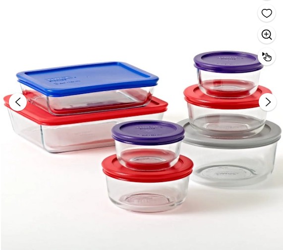 Pyrex Simply Store Glass Bakeware Set, 14 Piece