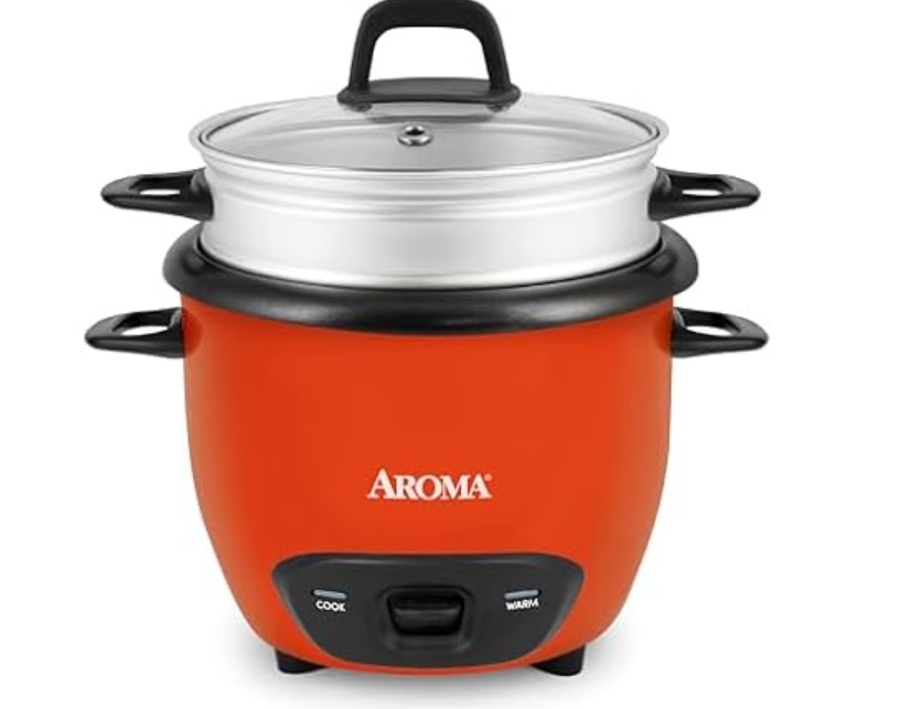 AROMA® 3-Cup (UnCooked) / 1.5Qt / 6-Cup Cooked Rice & Grain Cooker (ARC-743-1NGOR)