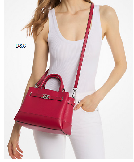 Michael Kors Outlet Reed Small Pebbled Leather Satchel