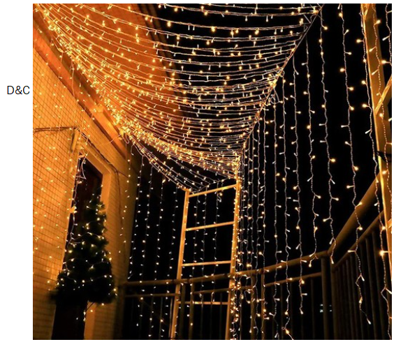 300 LED Outdoor String Lights with Remote Control