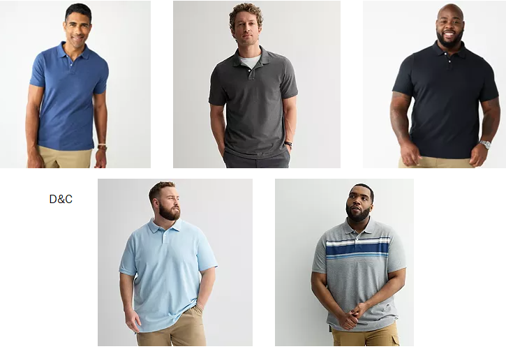 Mens Polos as low as $7.5