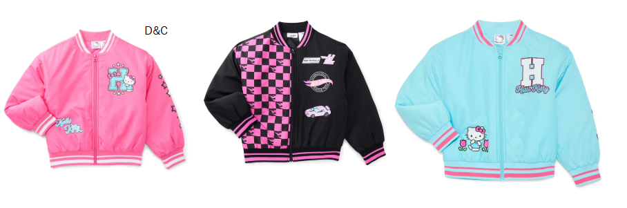 Hot Wheels Girls Bomber Jacket, Sizes XS-L