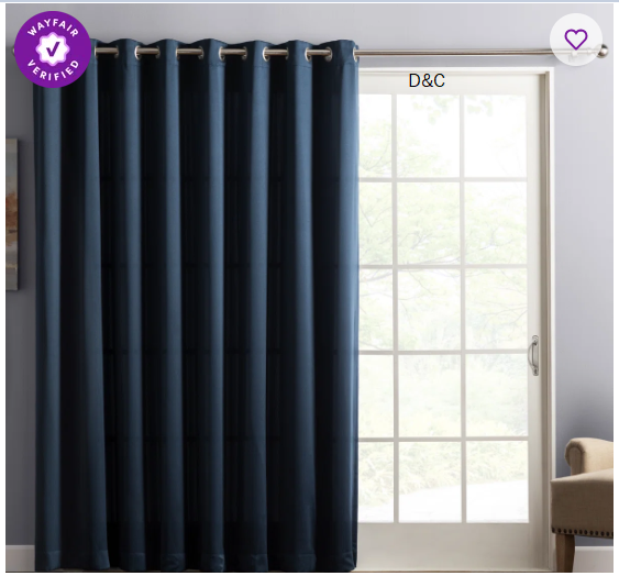 Wayfair Basics® Thermal Room Darkening Grommet Sliding Patio Door Curtain Panel