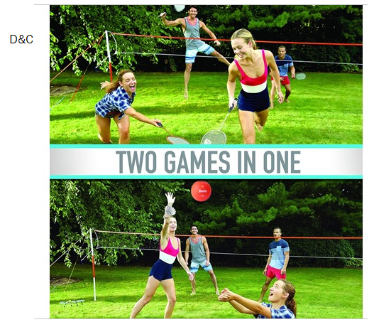 Franklin Sports Volleyball Badminton Combo