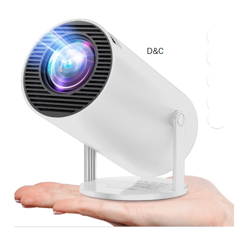 ARTSEA Projector 4K 1080P Support, Mini Projector Smart for Movie Projection Compatible with Phone- White