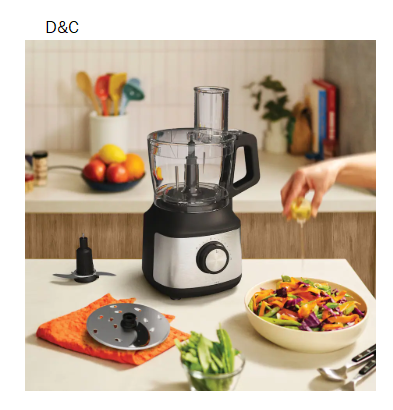 bella PRO – 8-Cup Food Processor – Stainless Steel