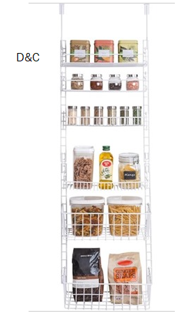 Smart Design Over The Door Pantry Organizer