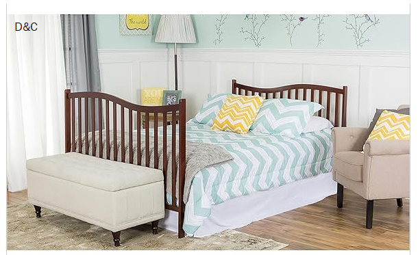 Dream On Me Chelsea 5-In-1 Convertible Crib In Espresso, JPMA Certified