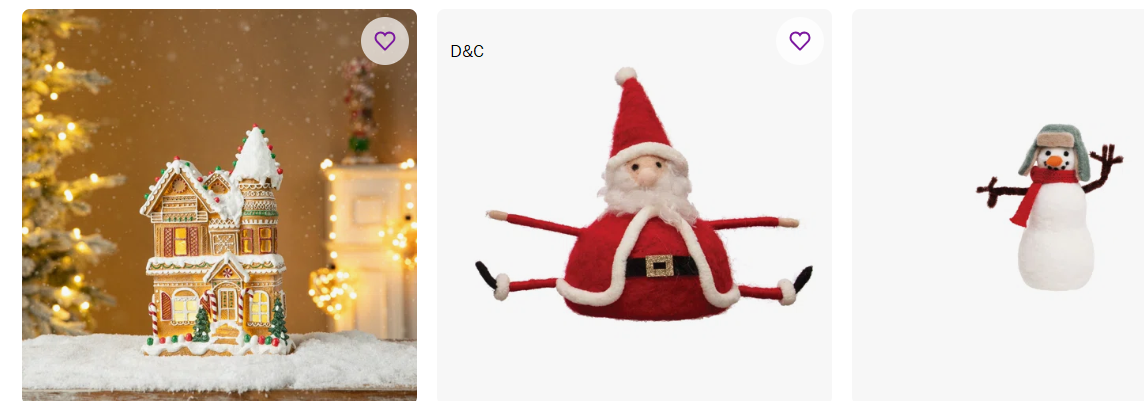 Indoor Christmas decor from $20