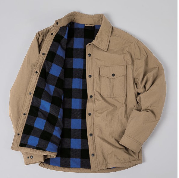 MEN’S COMMUTER TECH FLEECE-LINED SHIRT JACKET