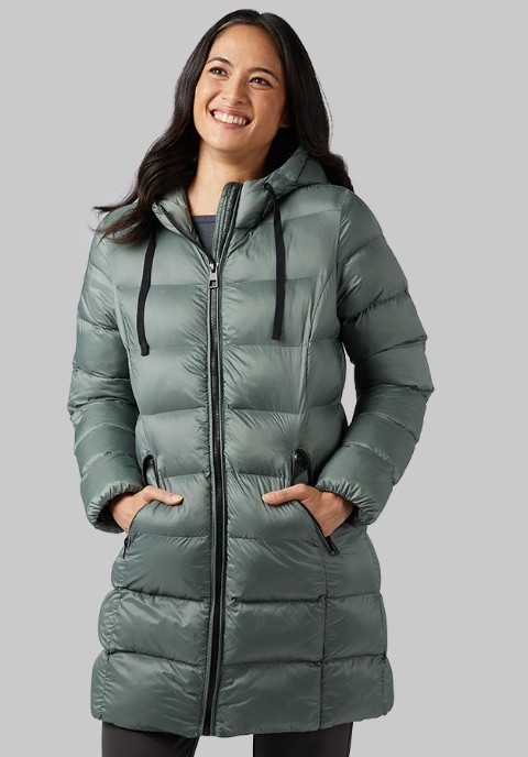WOMEN’S 3/4 PUFFER COAT