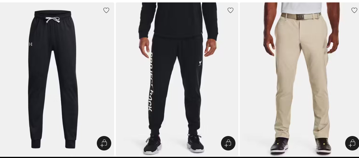 UA Outlet Pants Sale! 40% Off + get Extra 10% Off! (Mention this as heading) Use Codes OCT40 & EXTRA10