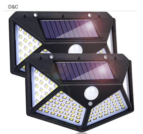 Marquee Innovations 2-Pack Solar LED Motion-Activated Mountable Outdoor Wall Light