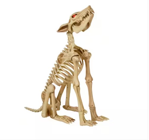 2.5 ft. Animated LED Skeleton Wolf