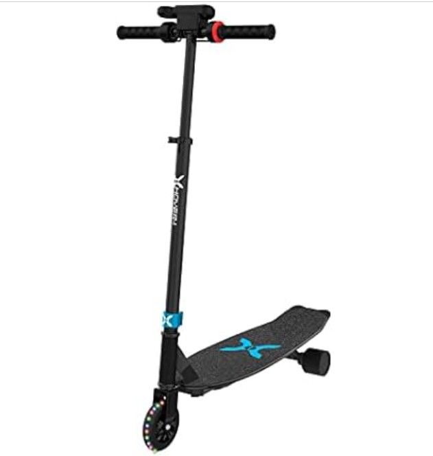 Hover-1 Switch 2-In-1 Electric Scooter & Skateboard | 2.5HR Full Charge, Lock & Release Mechanism, Remote Controlled, Safe for Kids, Black