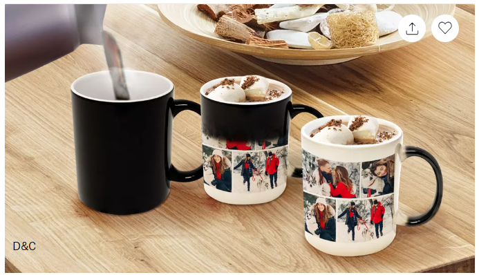 Personalized Heat Activated Magic Coffee Mug, Custom Image, 11oz (Up to 90% Off)
