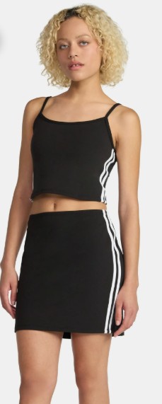 No Boundaries Side Stripe Cami and Skirt Set, 2-Piece, Women’s and Women’s Plus