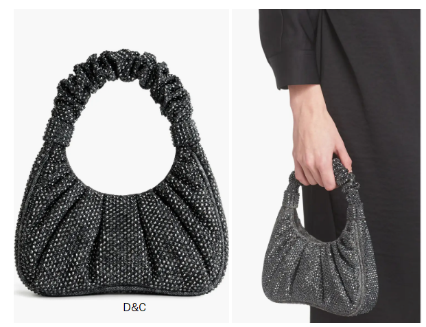 Gabbi Rhinestone Ruched Hobo