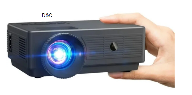 Mini Projector 1080p Portable Projector, Compatible With Ios/android/ Windows/tv/hdmi/usb Black