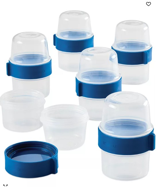 Easy Essentials Twist Two Way Food Storage Container Set, 12-Piece, Clear