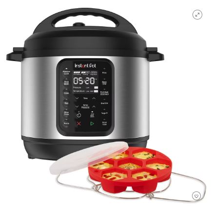 Instant Pot 6qt 9-in-1 Pressure Cooker Bundle: