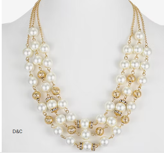 Monet Jewelry Womens Glass 19 Inch Strand Necklace