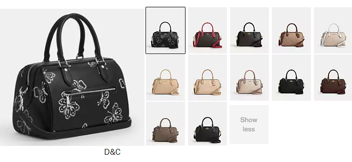 coachoutlet Rowan Satchel Bag With Butterfly Print