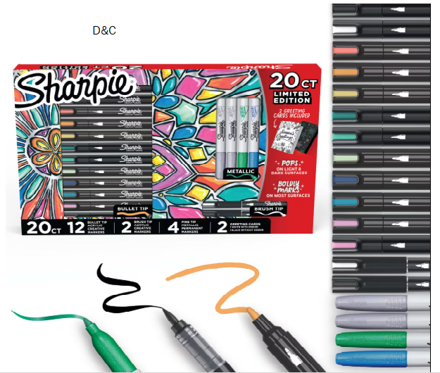 Sharpie 20ct Creative Marker Set Holiday Gifting
