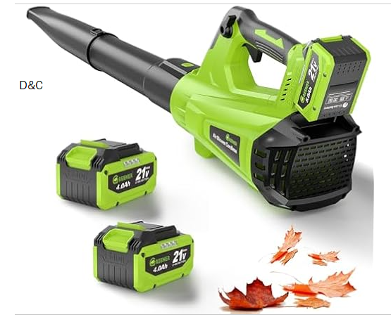 GREENER LB03 Cordless Leaf Blower 2×4.0Ah Battery