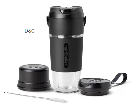 NutriBullet Flip Portable Blender with Tritan Cup, Cordless, Black