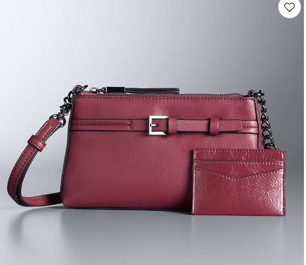 Simply Vera Vera Wang Crossbody Bag and Card Case Gift Set