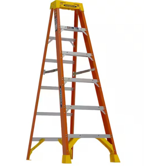 6 ft. Fiberglass Step Ladder (10 ft. Reach Height) with 300 lb. Load Capacity Type IA Duty Rating