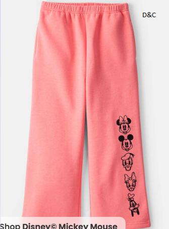 Girls Disney© Mickey Mouse Sweatpants – Pink