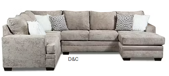 Jodye 3 Piece Chenille Sectional With Ottoman