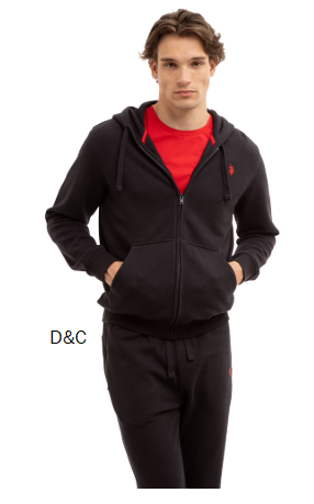 U.S. Polo Assn. Men’s Full Zip Fleece Hoodie