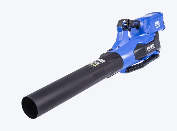 Kobalt 80v 630-CFM 140-MPH Cordless Battery Handheld Leaf Blower Battery and Charger Not Included