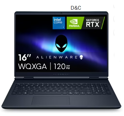 Alienware 16″ Aurora Gaming Laptop Intel Core 7-240H, 16GB RAM, 1TB SSD, NVIDIA GeForce RTX 5050