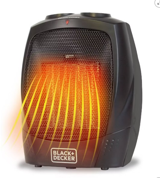 BLACK+DECKER Personal Ceramic Indoor Heater Black